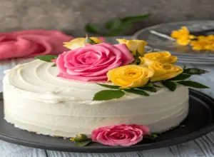 5 Simple Steps to Attach Flowers to the Side of a Cake