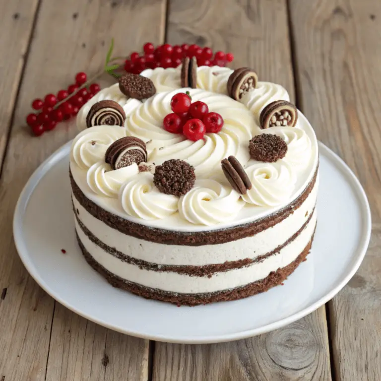 A fully decorated cake on a white pedestal with edible glitter and luster dust, styled for a celebration.