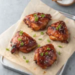 several-glazed-chicken-thighs-arranged-on-a-sheet-